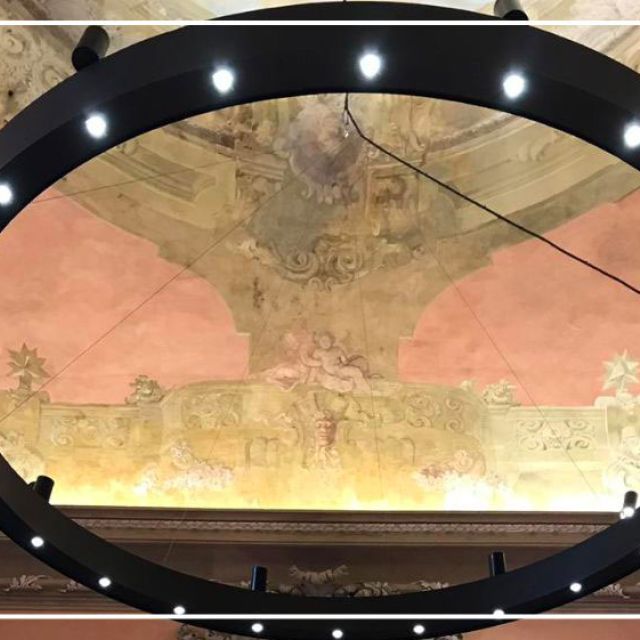 Verifica Appensione del Lampadario di Palazzo Montanari a Bologna