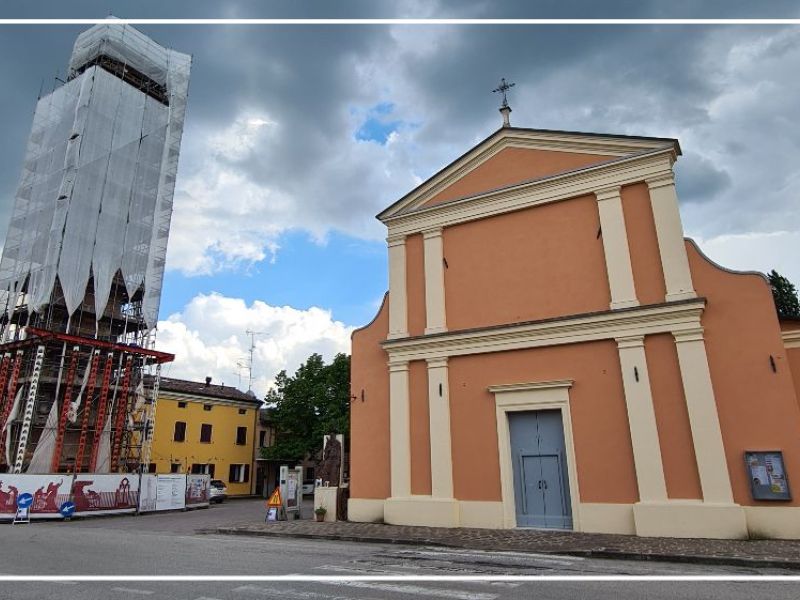 Ripristino Strutturale del Campanile della chiesa di Reno Centese a Ferrara
